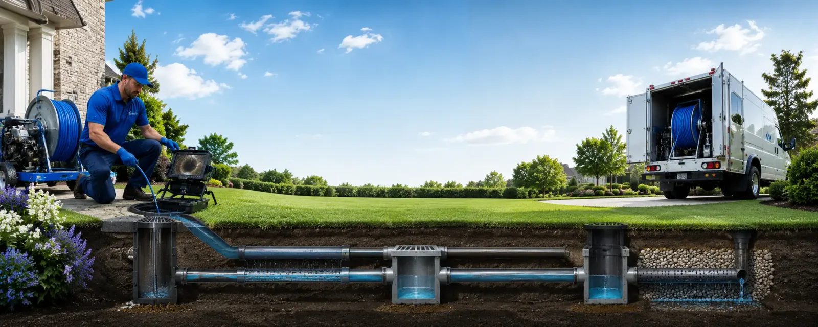 Outdoor drain cleaning information for Fredericksburg, VA